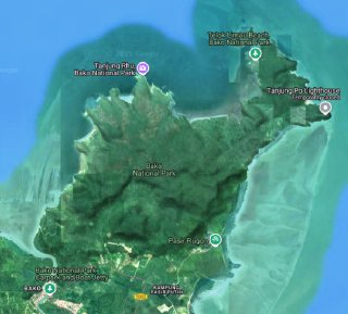 Kampung Bako and its adjacent well-preserved peninsular ecosystem