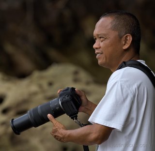 Seasoned guide and herpetologist Sabariman, an invaluable local mentor for interested visitors