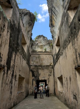 Pulo Kenanga ruins above the ancient royal baths (Taman Sari)