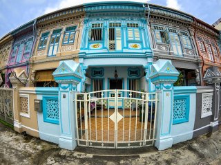 Heritage houses thru the 8mm f/1.8 fisheye lens
